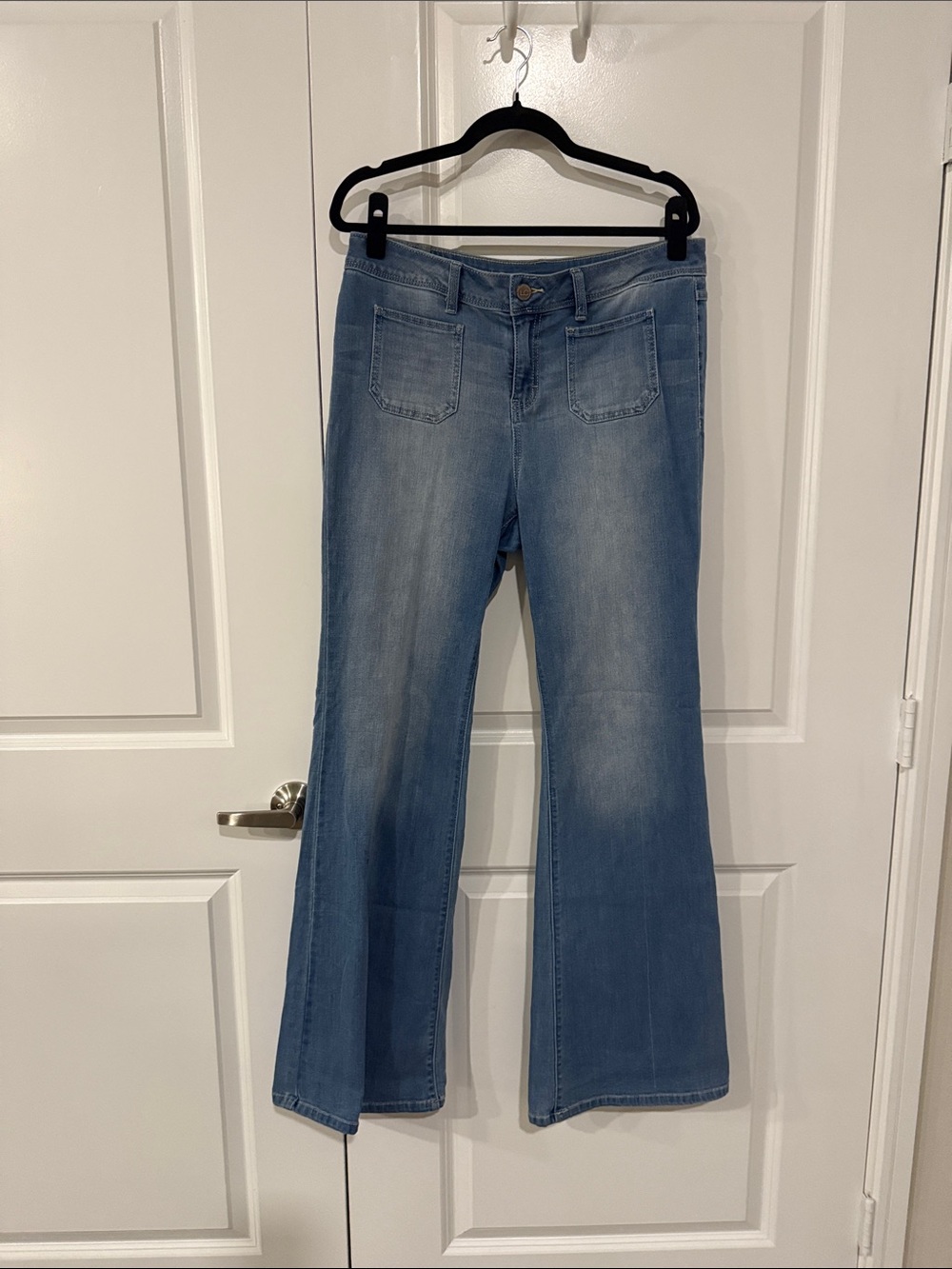 LC Lauren Conrad Light Blue Flare Jeans Wide Leg